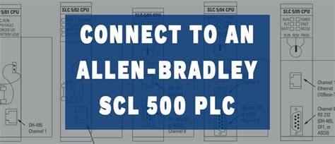 How To Connect To An Allen Bradley Slc 500 Plc Dmc Inc