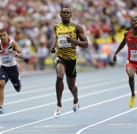 Wm In Moskau Usain Bolt Unfassbarer Obelix Der Leichtathletik Welt