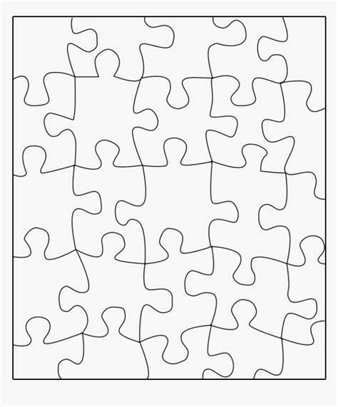 Jigsaw Puzzle Printable Template