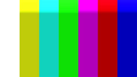 Rainbow Television Color Bars Clip With Seven Hues Being Represented