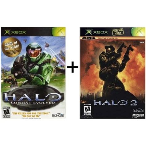 Restored Halo 1 And Halo 2 Bundle Xbox And Compatible For Xbox 360