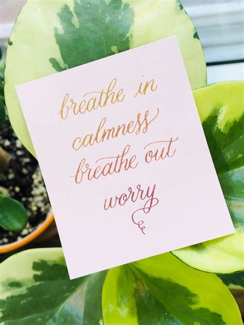Calming Mantra In Ombré Breath In Breath Out Calm Mantras