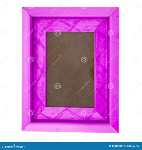 Beautiful Color Picture Frame Isolated On White Stock Image Image Of