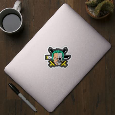 Roronoa Zoro Skull One Piece Sticker Teepublic