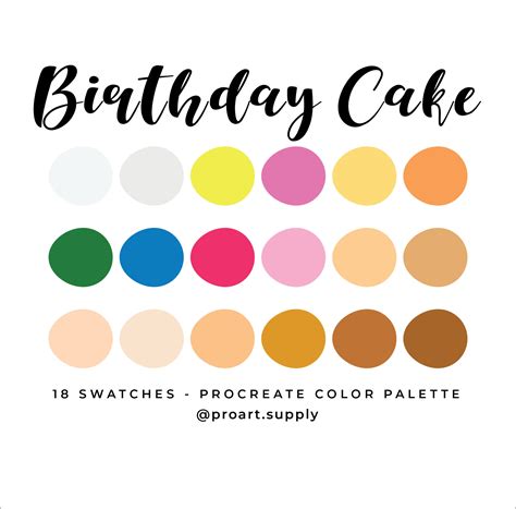 Birthday Color Palette Ubicaciondepersonascdmxgobmx