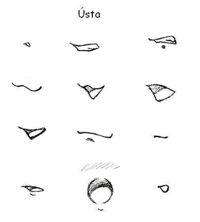 Kawaii How To Draw Anime Mouths Lips Drawing Drawing Base Manga
