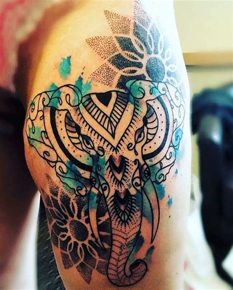 Maybe you would like to learn more about one of these? Colorful Elephant Tattoo | Elephant tattoos, Elephant ...