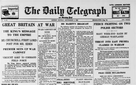 The Daily Telegraph 160th Anniversary The Best Front Pages