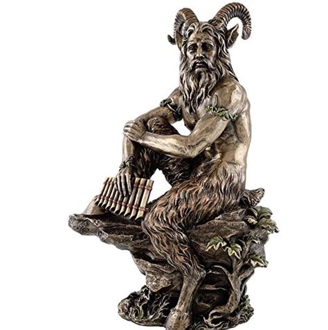 Pan Greek God Of Wild Nature Statue Figure Faun Sculpture Amazon In Home Kitchen