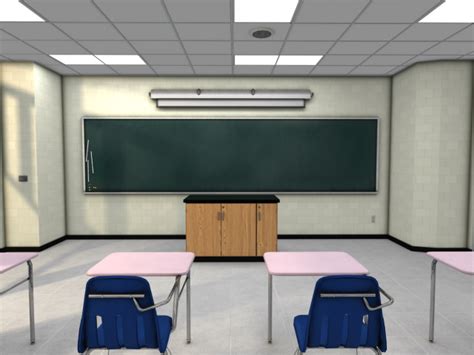 Classroom 3d Models Download 3d Classroom Available Formats C4d Max