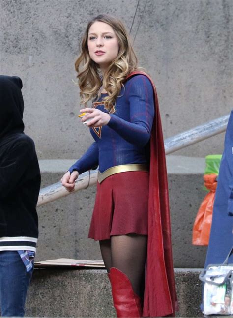 Melissa Benoist On Supergirl Set 25 Gotceleb