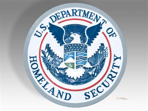 Us Department Of Homeland Security Plaque Or Seal Tail Shields
