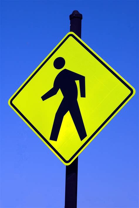 Pedestrian Sign Walking Caution Free Photo On Pixabay Pixabay