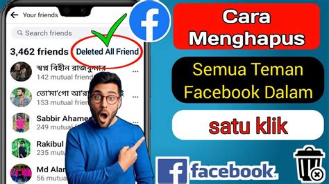 Cara Menghapus Semua Teman Facebook Dalam Satu Klik 2023 Hapus