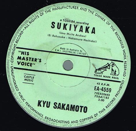 Kyu Sakamoto Sukiyaki Anoko No Namae Wa Nantenkana 1963 Vinyl