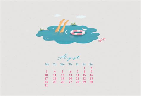 August 2020 Desktop Calendar Wallpaper Free Printable Calendar