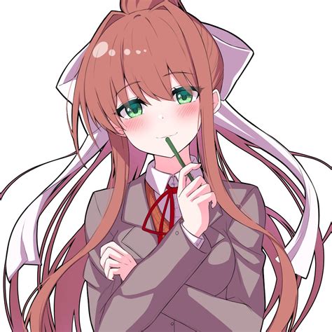 Monika Doki Doki Literature Club Drawn By Sazamisorx Danbooru