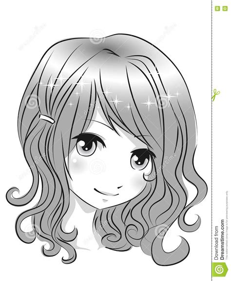 Cute Anime Girl Stock Vector Illustration Of Anime