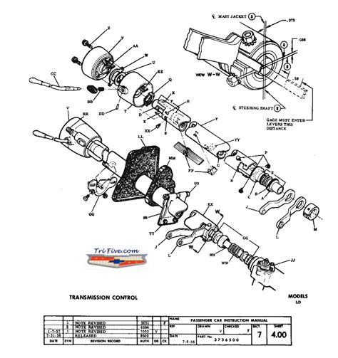 55 Chevy Steering Column Diagram Diagramwirings