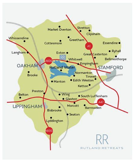 Rutland County Map Rutland Water