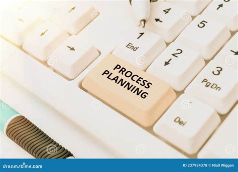 Sign Displaying Process Planning Business Concept The Development Of