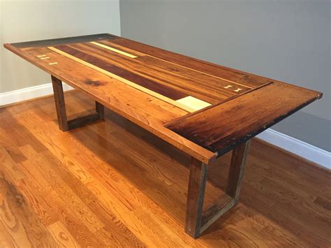 Hand Made Dining Room Table With Reclaimed Wood By Michael Xander
