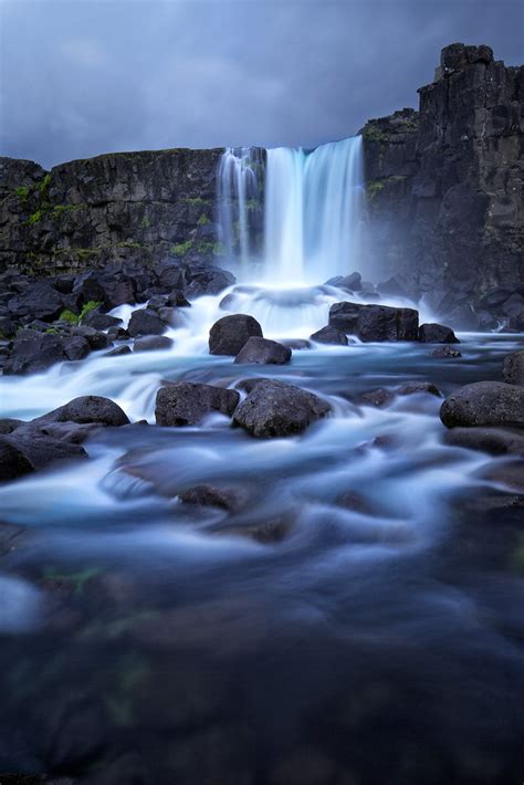 Oxarafoss Waterfall In Thingvillir National Park Iceland Flickr