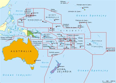 OCEANIA GEOGRAPHICAL MAPS OF OCEANIA