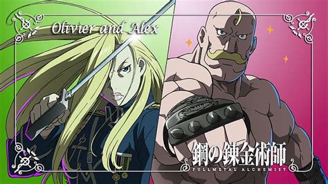 Anime Fullmetal Alchemist Olivier Mira Armstrong Alex Louis