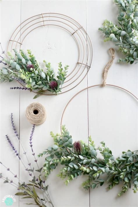 Make Your Own Minimal Spring Wreath A Blossoming Life