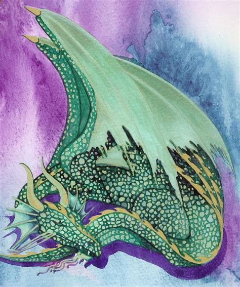 Sleeping Dragon Painting By Christine Winters Fine Art America