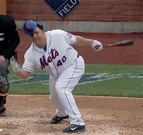 Bartolo Colon Loses Helmet Carries Bat To First Video Holdout Sports
