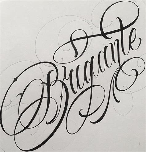 Pin By A On Brigante Tattoo Lettering Fonts Chicano Lettering Hand