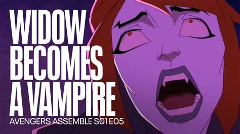 Black Widow Becomes A Vampire Avengers Assemble Youtube