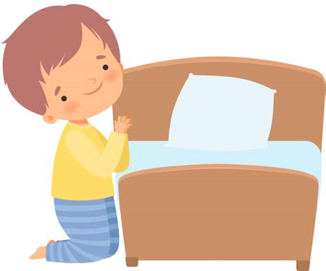 Kids Bedtime Prayers Illustrations Royalty Free Vector Graphics And Clip