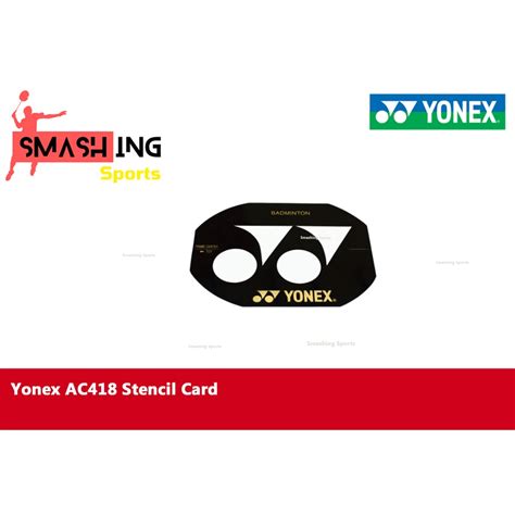 Yonex Badminton Stencil Card Ac418 100 Original Shopee Malaysia