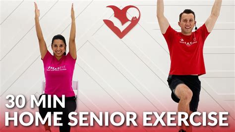 30 Min Home Exercise For Seniors Elderly And Older People Seated