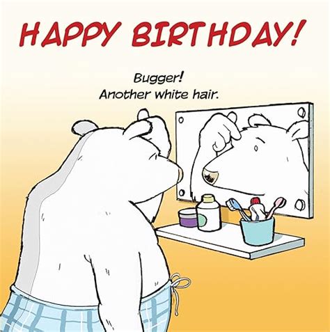 Twizler Funny Birthday Card With Polar Bear Happy Birthday Card