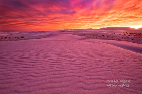 White Sands Epic Sunset White Sands National Park New Mexico