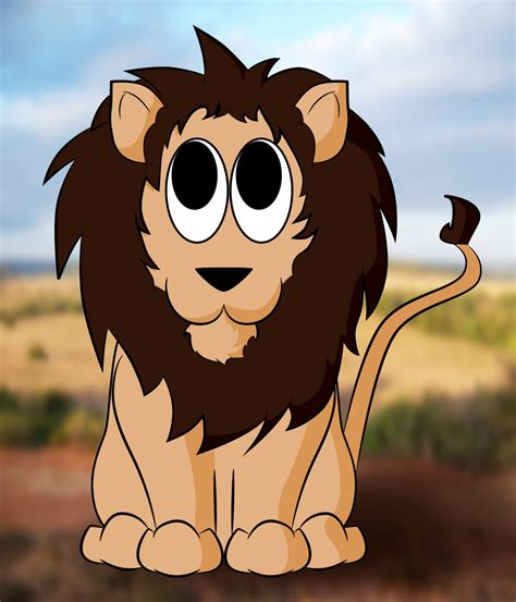 How To Draw A Cartoon Lion Draw Central