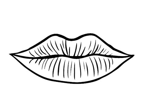 Lips Coloring Pages to download and print for free