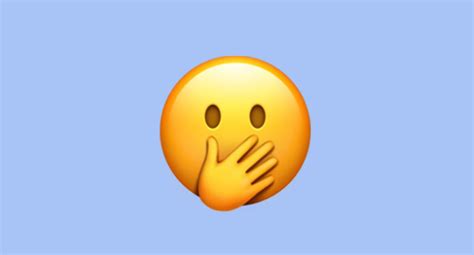 WhatsApp Qué significa el emoji de la carita que se tapa la boca