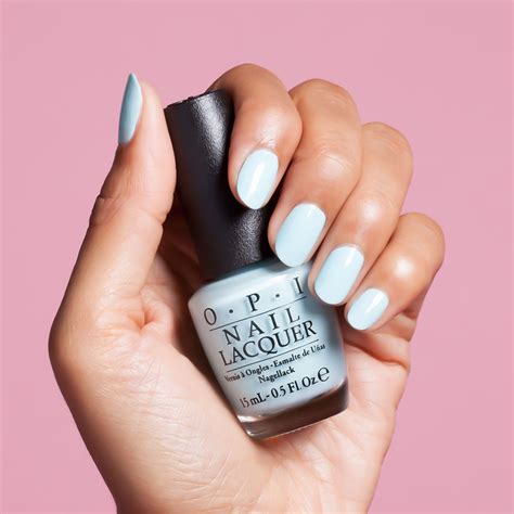 Opi Nail Lacquer Gelato On My Mind Deliciously Sweet And Icy Cool Pastel Blue Nail Polish