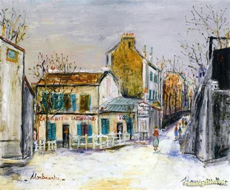 Cabaret Au Lapin Agile Artwork By Maurice Utrillo Oil Painting And Art