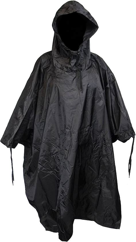 Waterproof Us Army Hooded Ripstop Festival Rain Poncho Military Camping