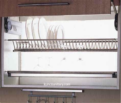Kitchen cabinet counter shelf organizer rack holder expandable countertop dish. Jual Cabinet Dish Rack Stainless Steel 80cm di lapak ...
