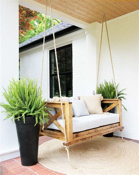 How To Hang A Porch Swing Plank And Pillow