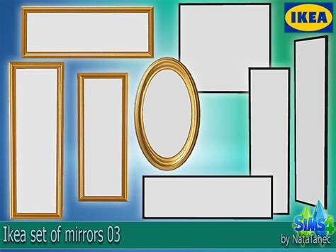 The Best Ikea Set Of Mirrors 03 By Natatanec Sims The Sims Specchi