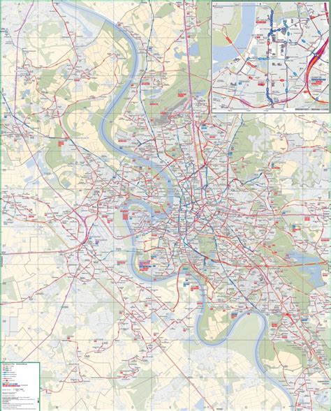 Düsseldorf Area Transport Map