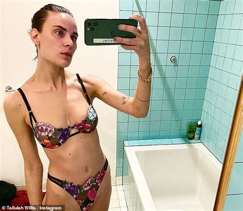 Tallulah Willis Showcases Her Incredible Figure In Floral Lingerie